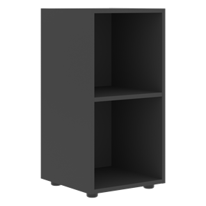 Шкаф колонна низкий с глухой правой дверью FORTA Черный Графит FLC 40.1 (R) (399х404х801) в Архангельске - предосмотр 1