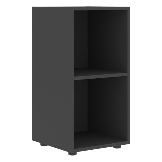 Шкаф колонна низкий с глухой правой дверью FORTA Черный Графит FLC 40.1 (R) (399х404х801) в Архангельске - изображение 1