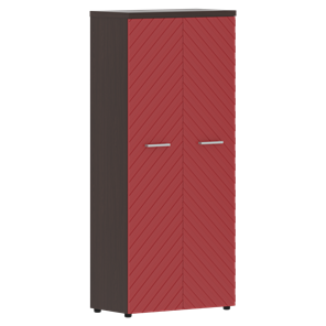 Шкаф TORR LUX TLHC 85.1 с глухими дверьми и топом 854х452х1958 Венге Магия/ Красный в Архангельске