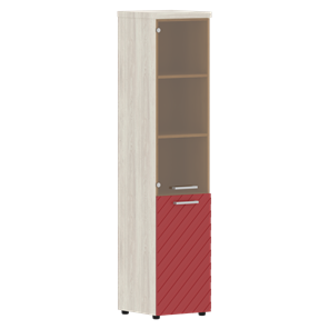 Шкаф TORR LUX TLHC 42.2 L колонка комбинированная с топом 435х452х1958 Сосна Эдмонт/ Красный в Архангельске
