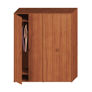 Шкаф комбинированный высокий Престиж, одежда/закрытый, темный орех, 175x46x203, Исп.59 в Архангельске