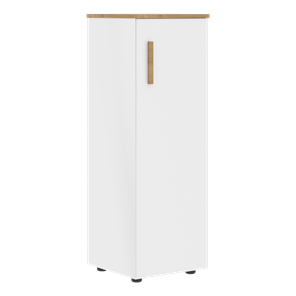 Средний шкаф колонна с глухой дверью правой FORTA Белый-Дуб Гамильтон  FMC 40.1 (R) (399х404х801) в Архангельске - предосмотр