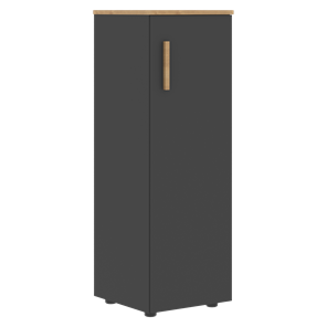 Средний шкаф колонна с правой дверью FORTA Графит-Дуб Гамильтон   FMC 40.1 (R) (399х404х801) в Архангельске