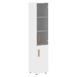 Высокий шкаф с  дверью колонна FORTA Белый FHC 40.2 (L/R) (399х404х1965) в Архангельске