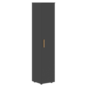 Высокий шкаф колонна с глухой дверью FORTA Черный Графит  FHC 40.1 (L/R) (399х404х1965) в Архангельске