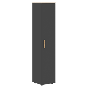 Шкаф колонна высокий с глухой дверью FORTA Графит-Дуб Гамильтон   FHC 40.1 (L/R) (399х404х1965) в Архангельске