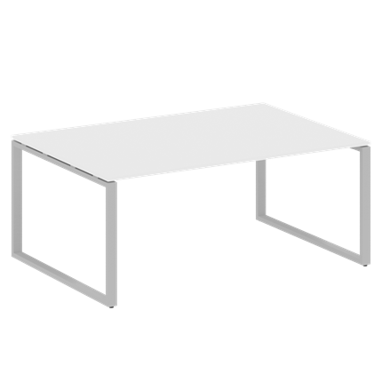 Стол переговорный БО.ПРГ-1.5 (Серый/Белый) в Архангельске - изображение