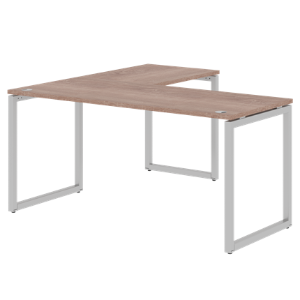 Письменный стол угловой правый XTEN-Q Дуб-сонома- серебро XQCT 1615 (R) (1600х1500х750) в Архангельске - изображение