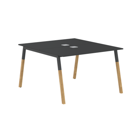 Переговорный стол FORTA Черный Графит-Черный Графит-Бук  FWST 1113 (1180x1346x733) в Архангельске - изображение