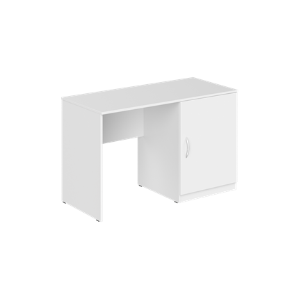 Стол с тумбой под холодильник						 KANN KTFD 1255 R Правый 1200х550х750 мм. Белый в Архангельске - изображение