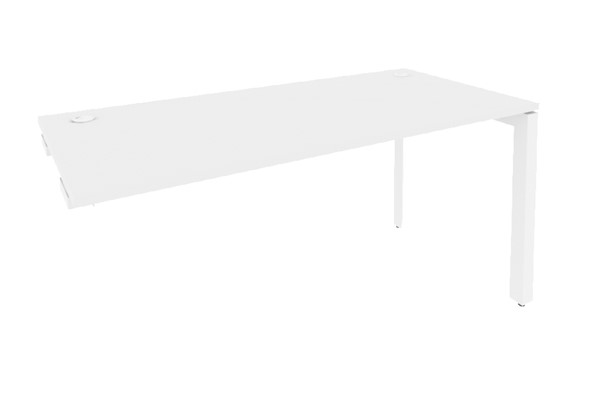Стол приставка O.MP-SPR-4.7 Белый/Белый бриллиант в Архангельске - изображение