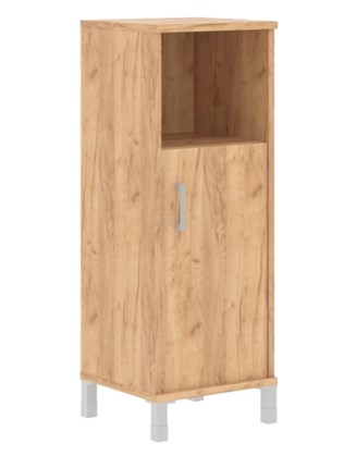 Шкаф Born В 421.2 R правый колонка средняя с глухой малой дверью 475х450х1286 мм, Дуб Бофорд в Архангельске - изображение