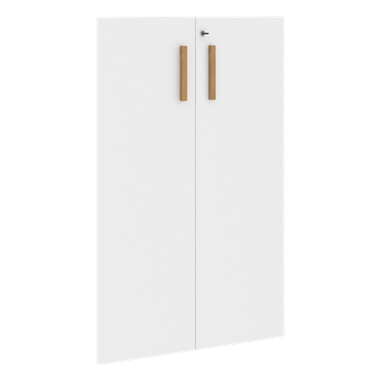 Средние двери для шкафов с замком FORTA Белый FMD 40-2(Z) (794х18х1164) в Архангельске - изображение
