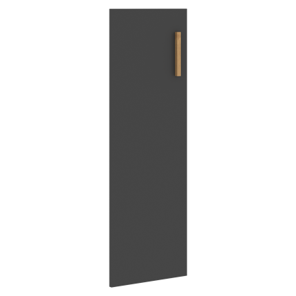 Дверь для шкафа средняя левая FORTA Черный Графит FMD40-1(L) (396х18х1164) в Архангельске - изображение