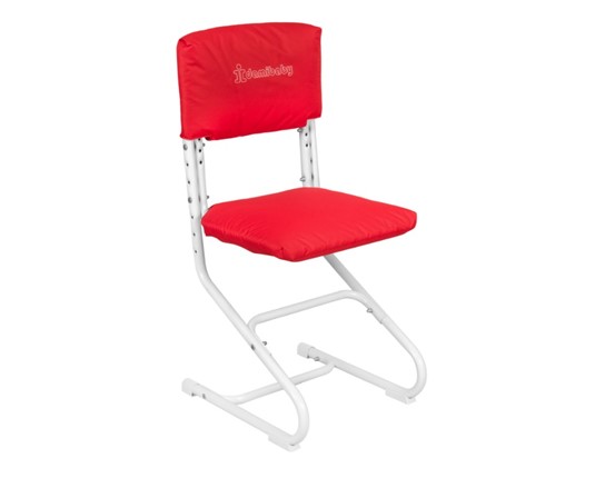 Набор чехлов на спинку и сиденье стула СУТ.01.040-01 Красный, ткань Оксфорд в Архангельске - изображение