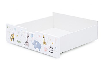 Ящик для детской кровати Svogen белый/зверята в Архангельске