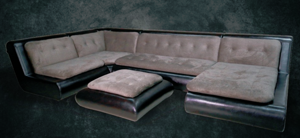 П-образный диван Эвелина со столом-пуфом в Архангельске - изображение