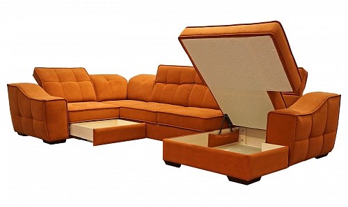 Угловой диван N-11-M (П1+ПС+УС+Д2+Д5+П1) в Архангельске - изображение 1