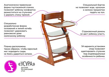 Детский стул Усура белый в Архангельске - предосмотр 5