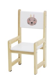 Комплект растущей детской мебели Polini kids Eco 400 SM, Лесная сказка, 68х55 см белый-натуральный в Архангельске - предосмотр 5