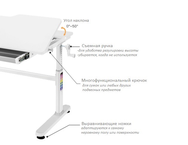Детский стол-трансформер Iris Grey Cubby в Архангельске - изображение 1