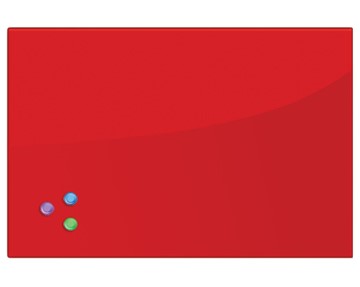 Доска магнитно-маркерная стеклянная BRAUBERG 40х60 см, красная в Архангельске - предосмотр